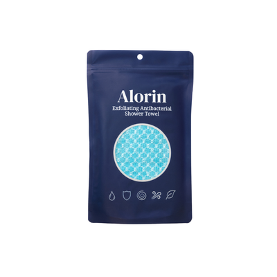 Alorin's Exfoliating Antibacterial Shower Towel