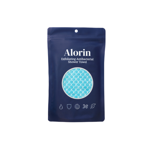 Alorin's Exfoliating Antibacterial Shower Towel