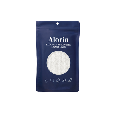 Alorin's Exfoliating Antibacterial Shower Towel